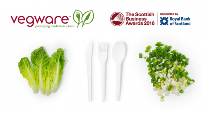 vegware eco packaging compostable plants scottish business awards 2016