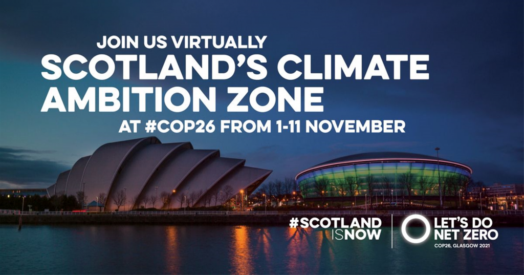 Vegware at COP26 Climate Ambition Zone Scotland Net Zero