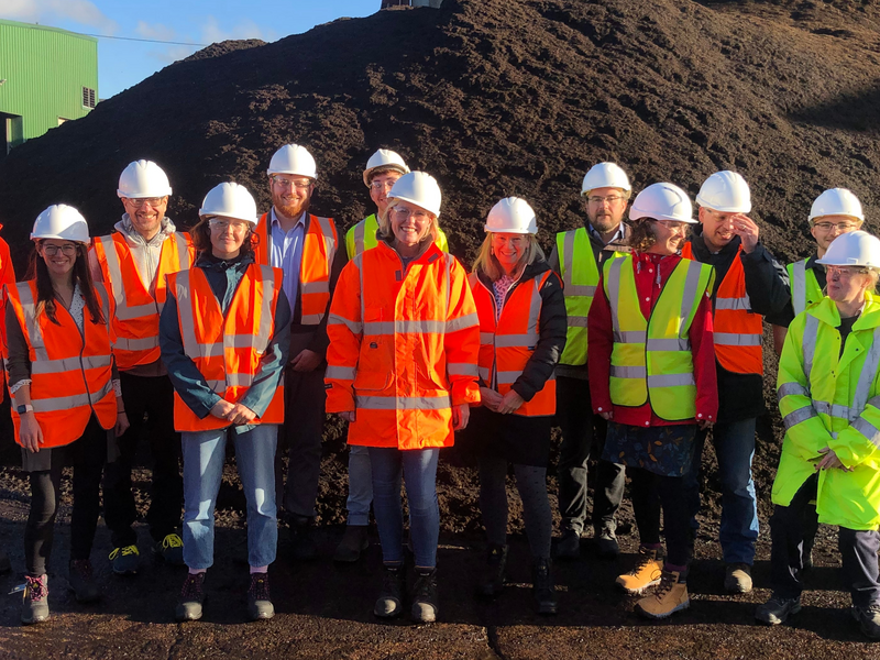 Compostable Coalition UK at Envar's composting facility